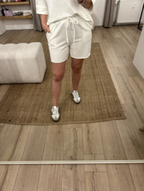 Jog short Azzurro - white