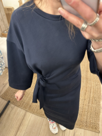 Knot long dress - dark blue