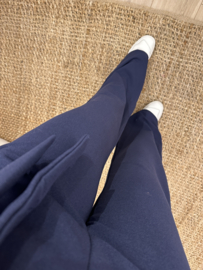 Basic ceintuur pants Azzurro - dark blue