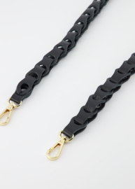 Leather strap - black