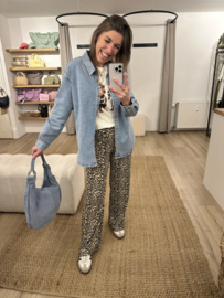 Denim blouse jacket - blue