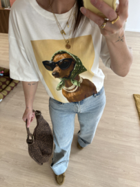 Dog tee - scarf teckel