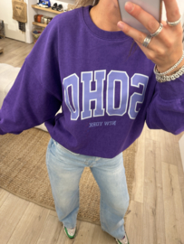 Soho sweater Azzurro - purple