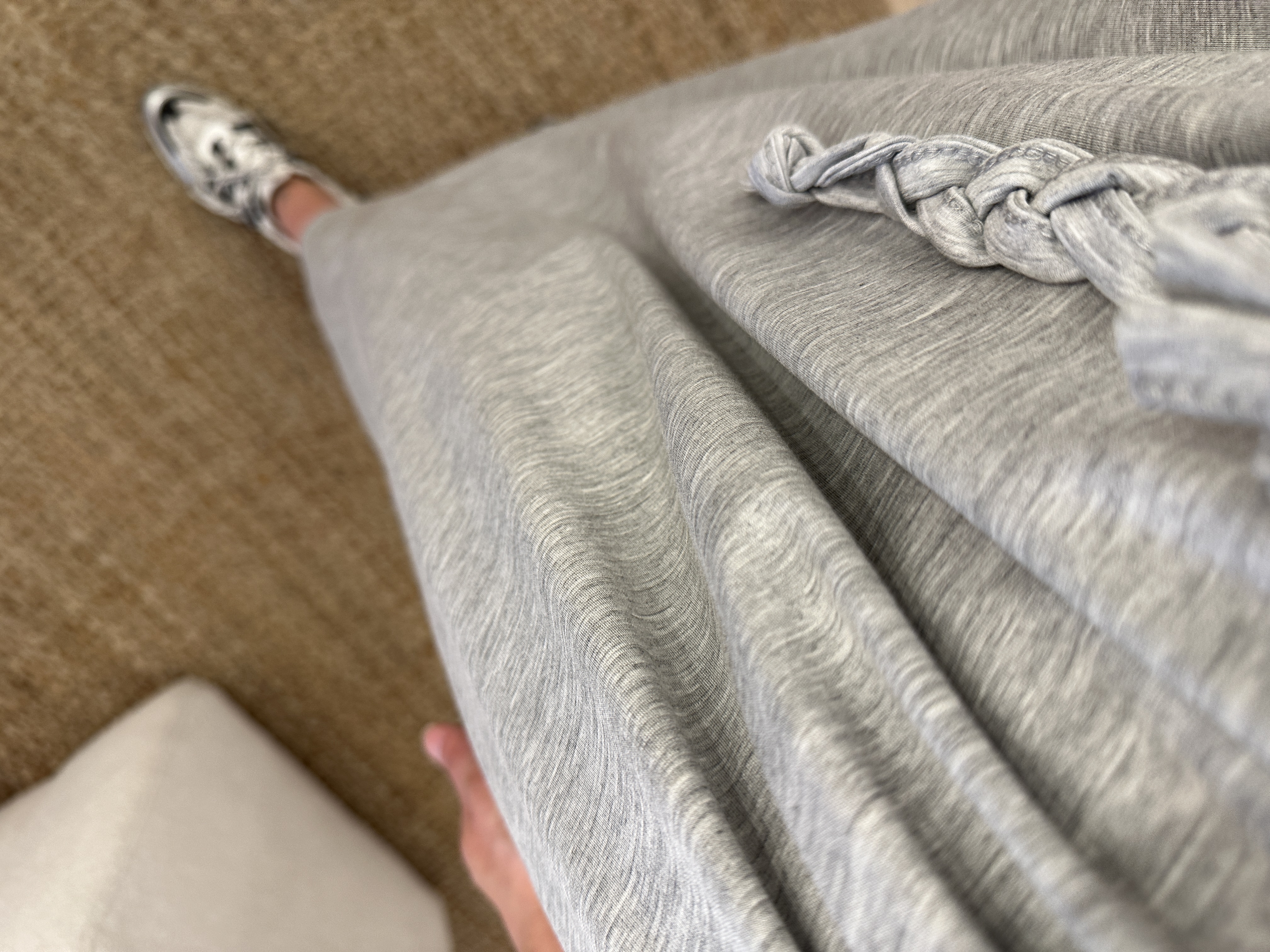 T-shirt split dress - grey