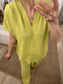 Crinkle set Azzurro - green/lime