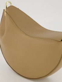 Leather cookie bag - camel