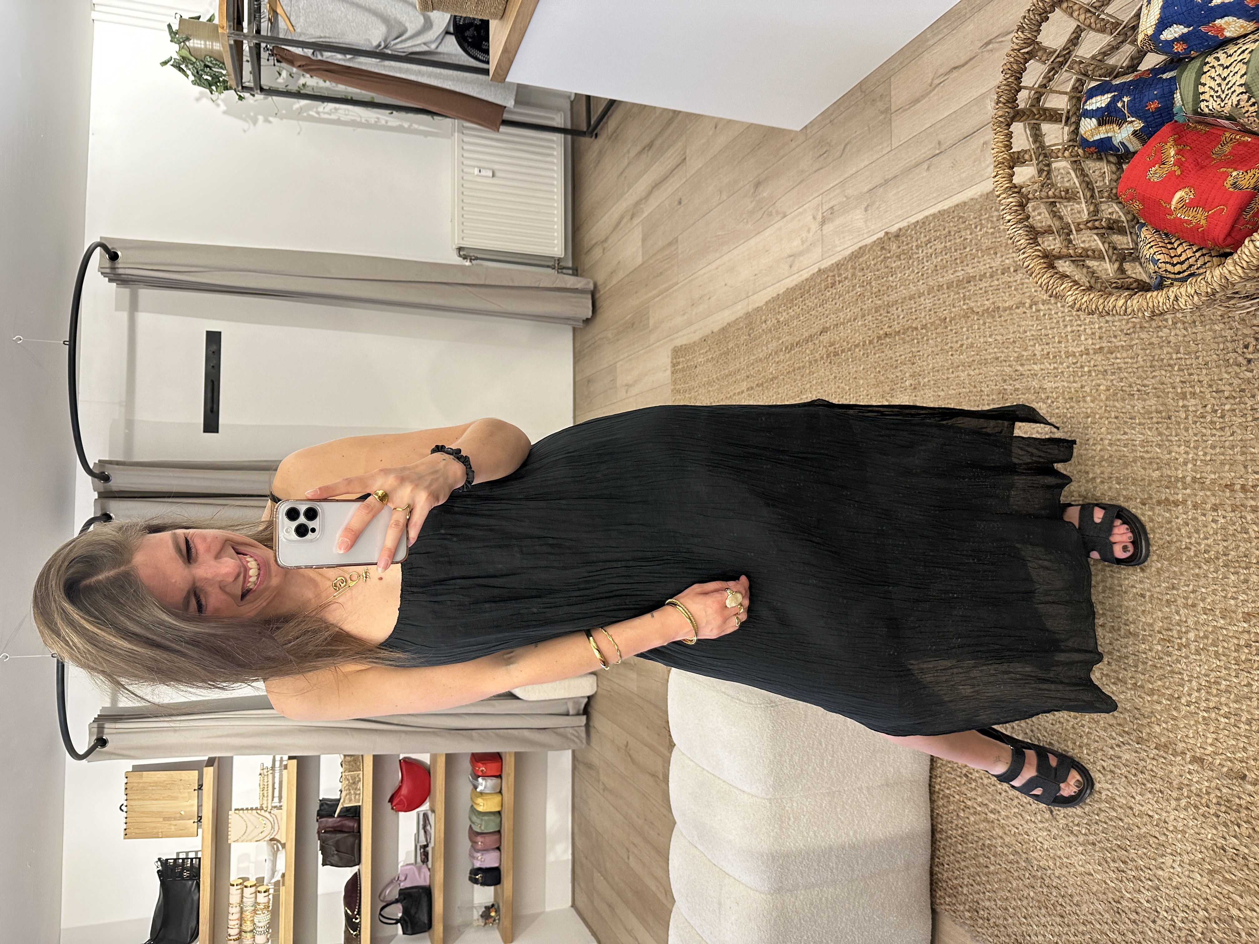 Summer long dress - black