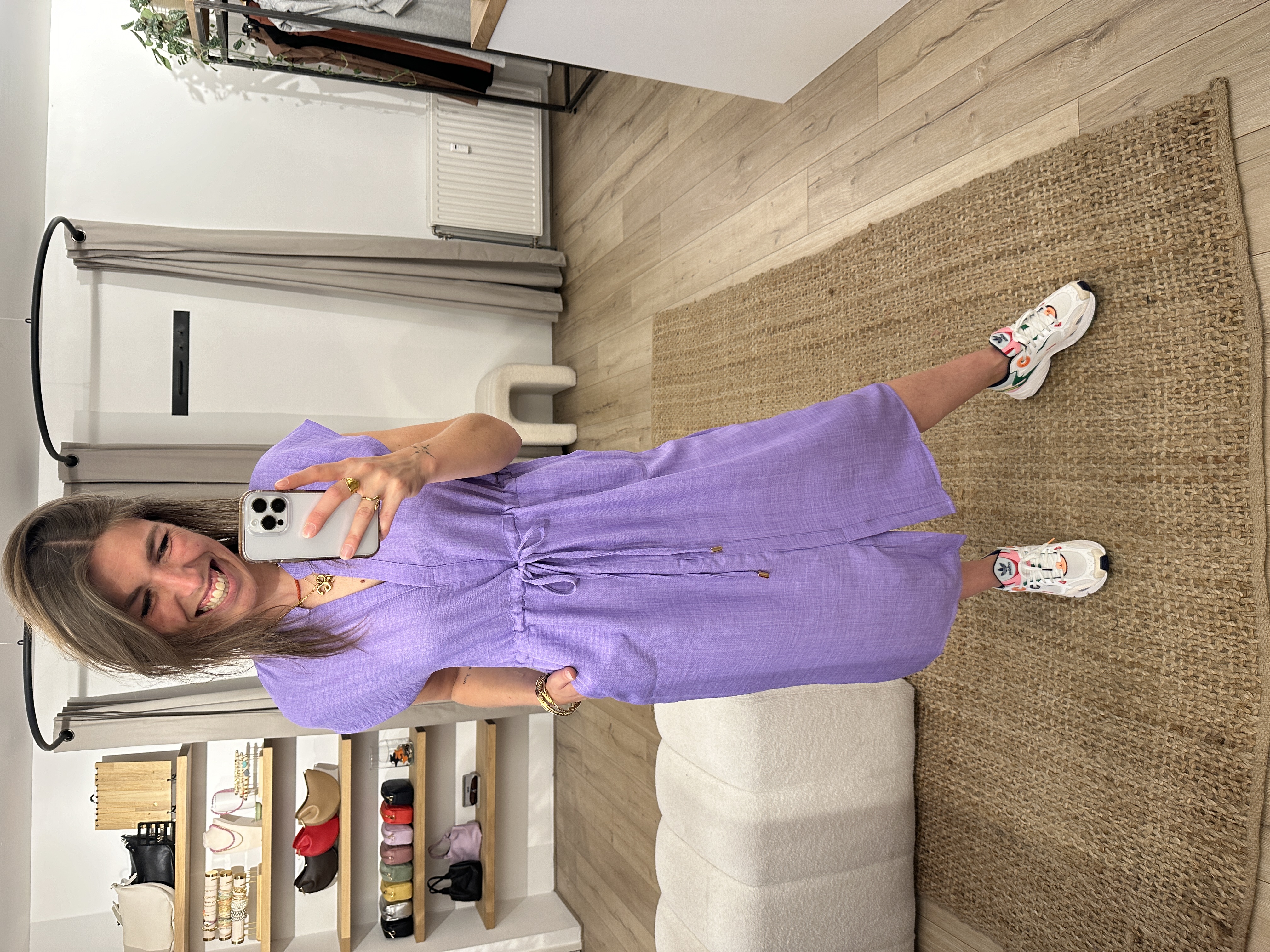 Basic dress Azzurro - lila