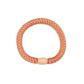 Hair tie bracelet - peach