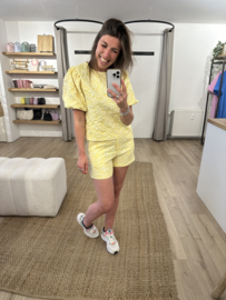 Flower short Azzurro - yellow