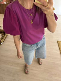 Puff tee - purple/magenta