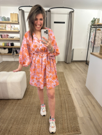 Print butterfly dress Azzurro - lila