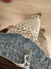 Panter wide leg jeans Queen Hearts - beige