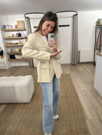 Ceintuur blazer - beige