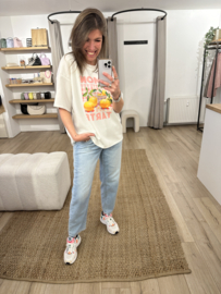 Print soft tee - lemon