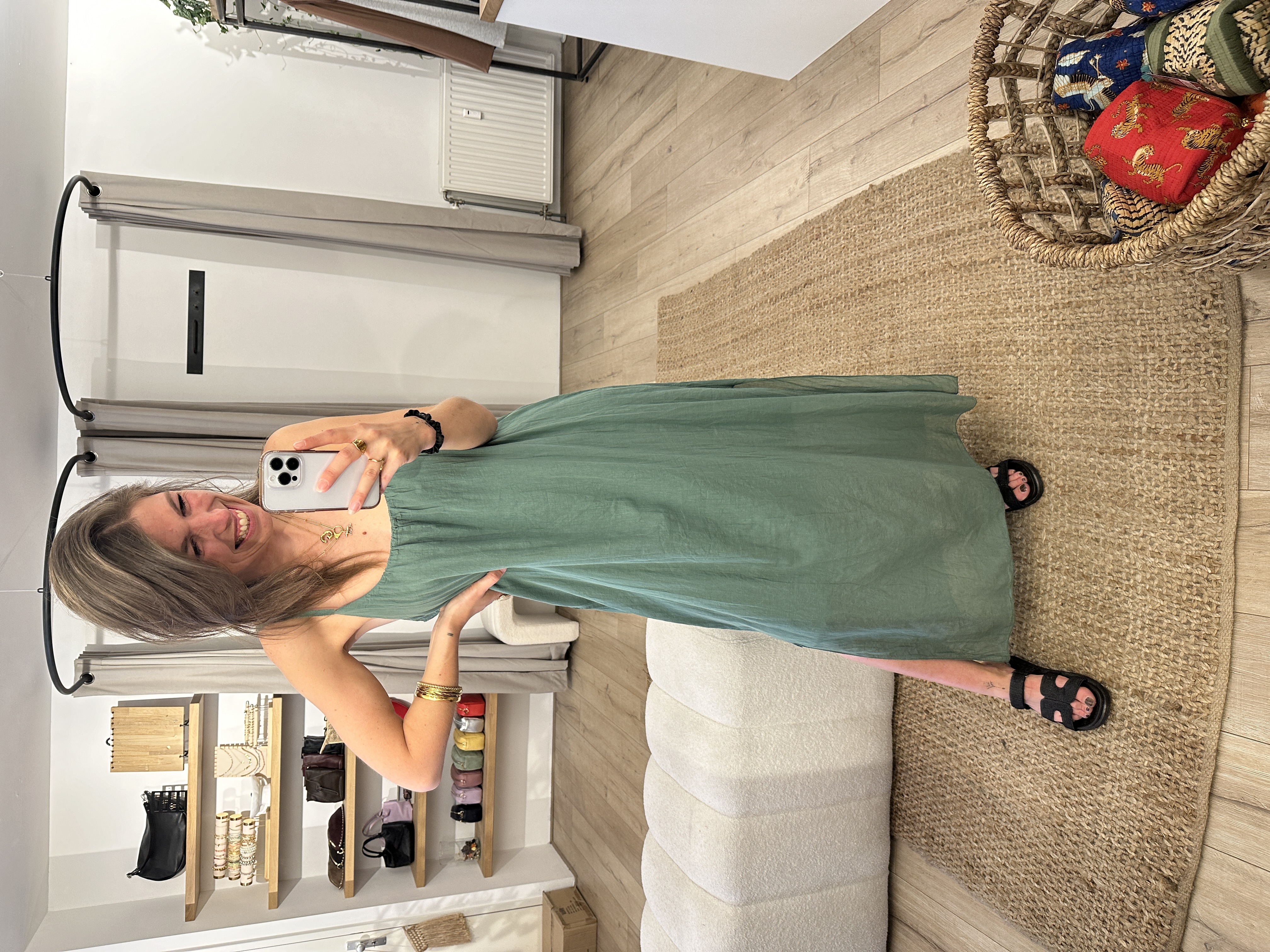 Summer long dress - green