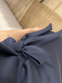 Knot short dress - dark blue