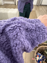 Teddy jacket Azzurro - purple