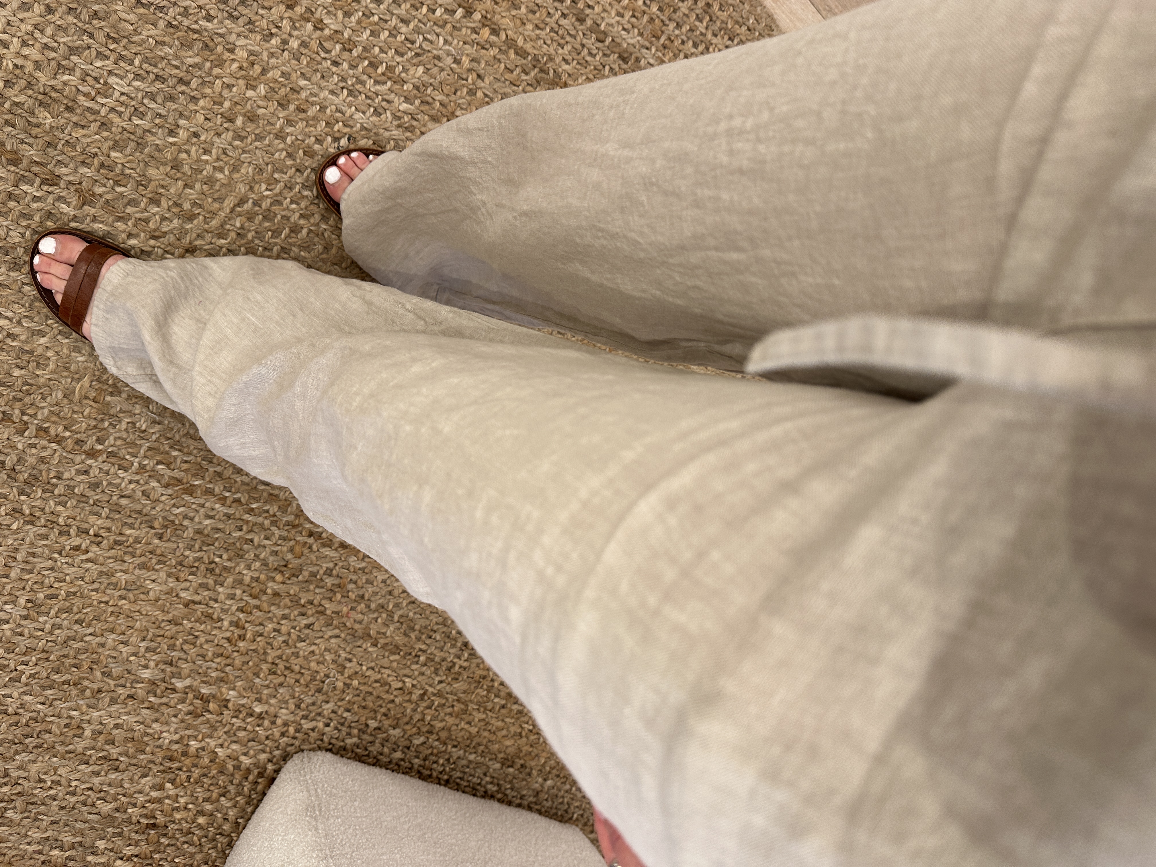 Linen pants - beige