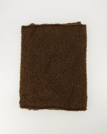 Teddy scarf - dark brown