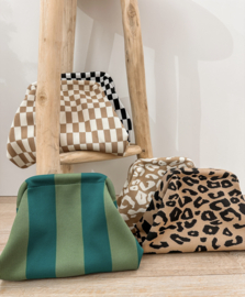 Toilet bag - stripe green/blue