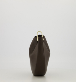 Leather cookie bag - dark brown