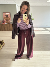 Leatherlook jacket Azzurro - dark bordeaux