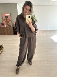 Autumn balloon pants - dark brown
