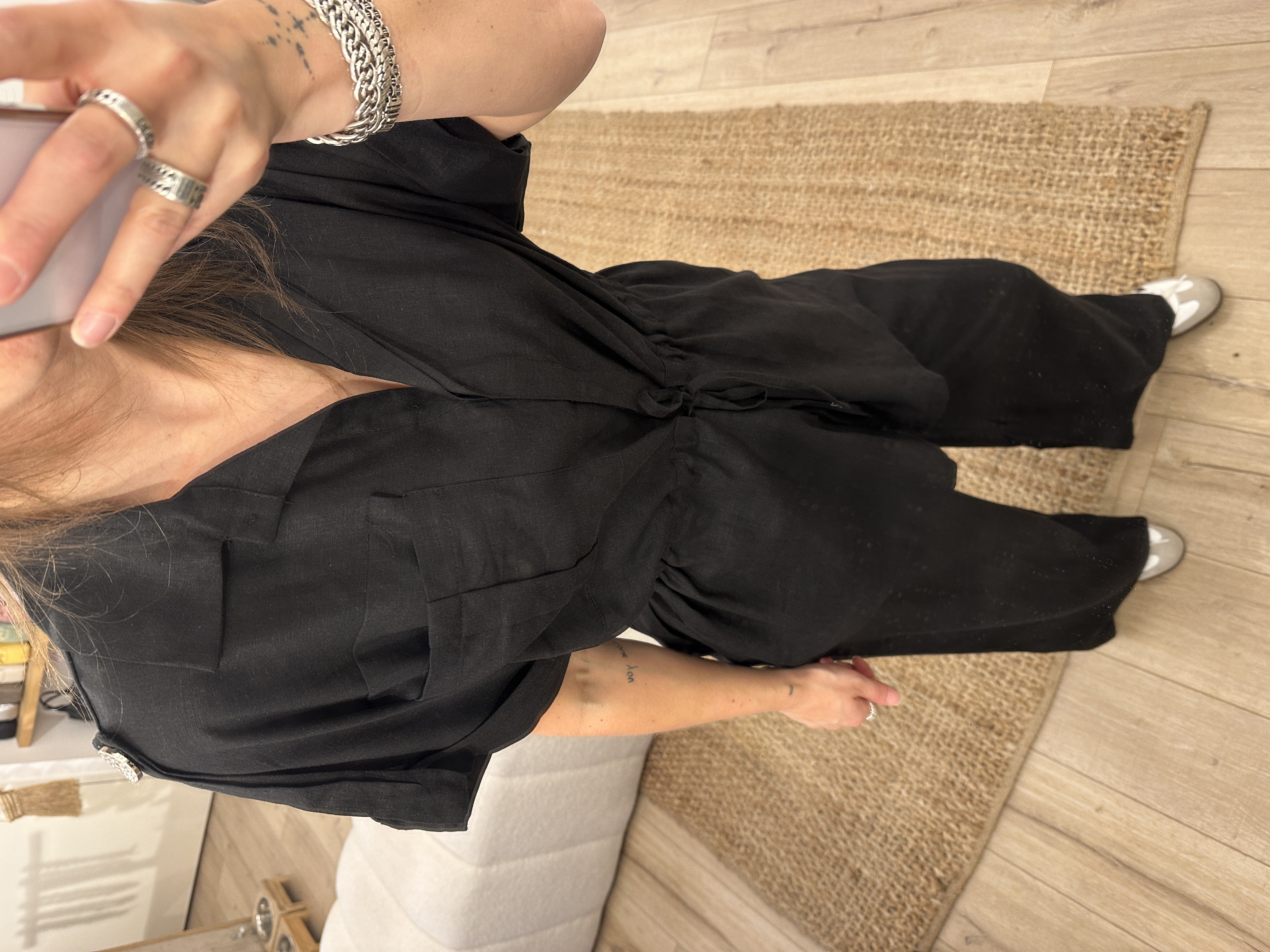 Linen set - black