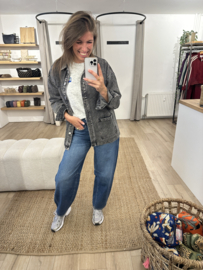 Denim jacket Azzurro - dark grey