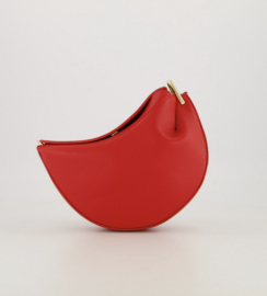 Leather cookie bag - red
