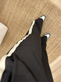 Stripe pantalon Azzurro - black