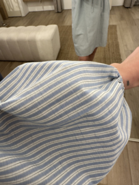 Stripe blouse dress Azzurro - blue
