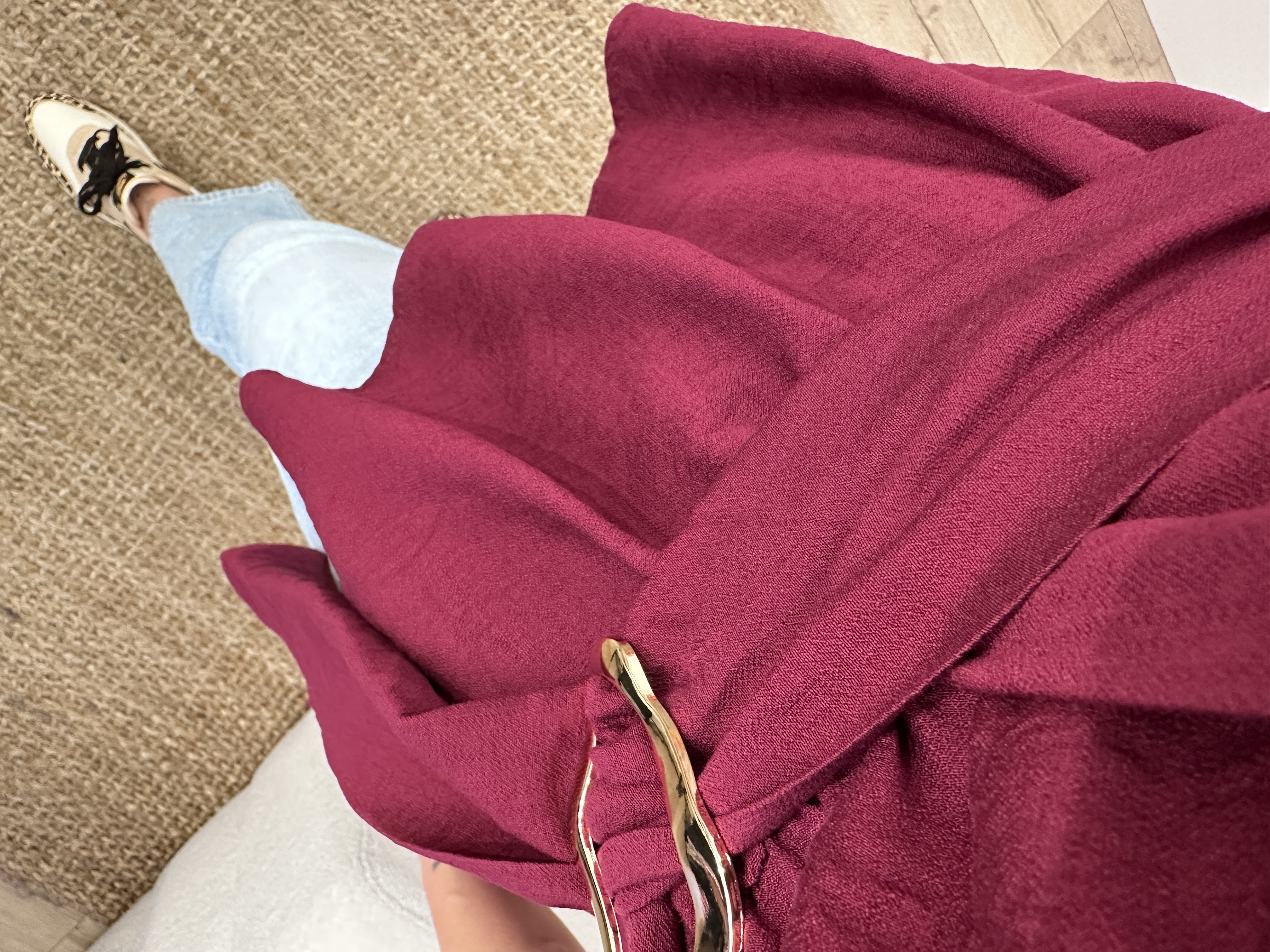 Buckle top Ambika - bordeaux