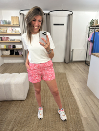 Flower short Azzurro - pink