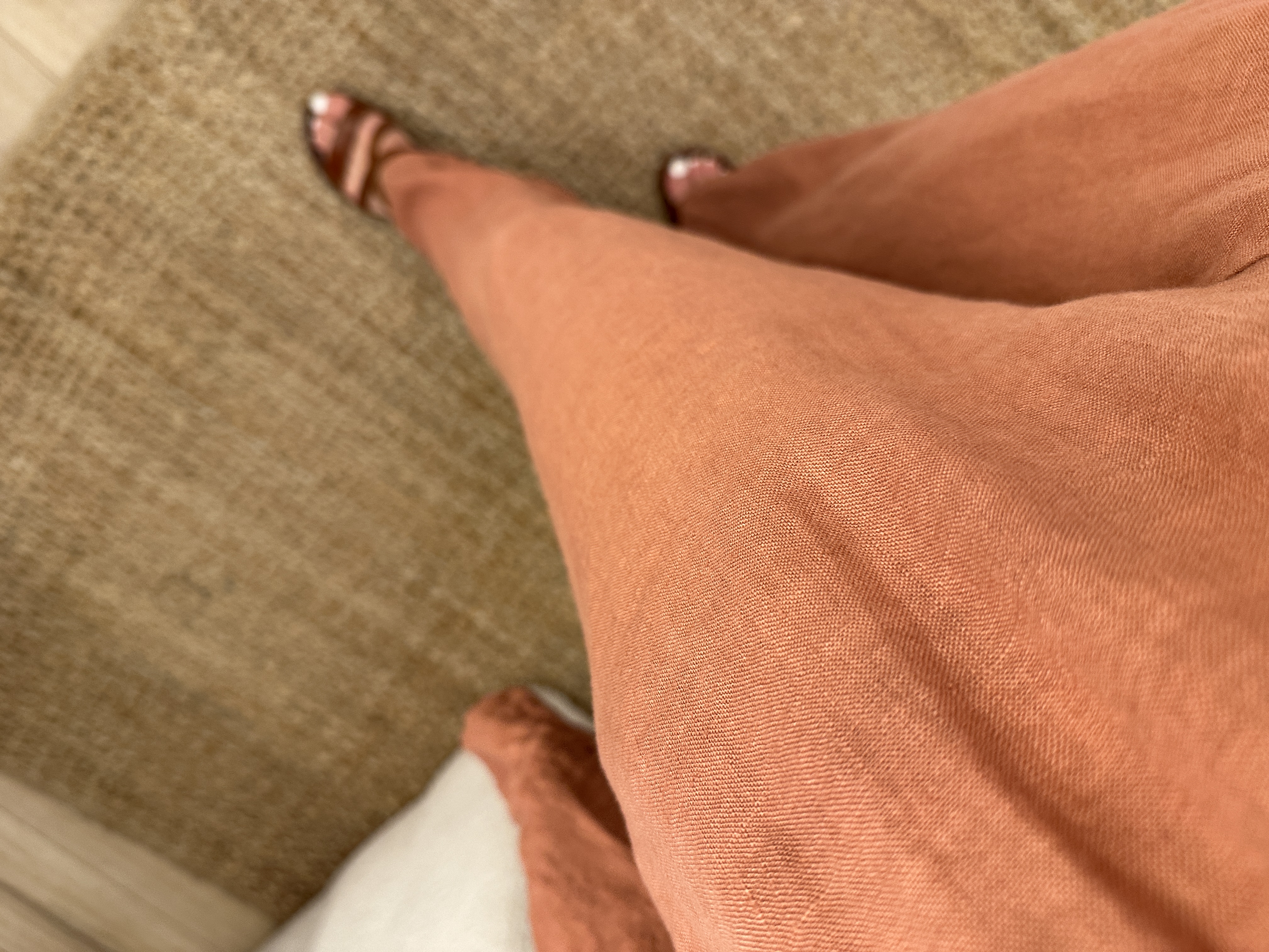 Linen pants - old pink