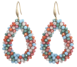 Beads earring - multi