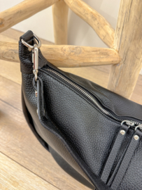 Leather crossbody bag 2.0 - black
