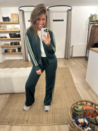 Stripe jacket Azzurro - dark green