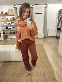 Big colour scarf - red/orange