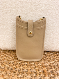 Leather small bag - beige