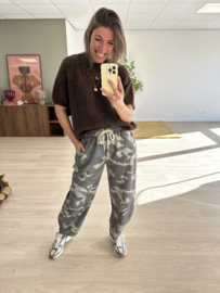 Camouflage jogger - army green