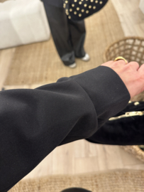Oversized blazer Azzurro - black