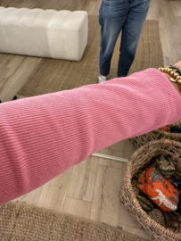 Basic rib longsleeve Azzurro - pink