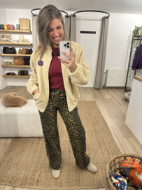 Teddy jacket Azzurro - beige