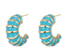 Colour earrings - blue