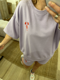 Jog short set - lila