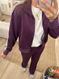 Stripe jacket Azzurro - purple