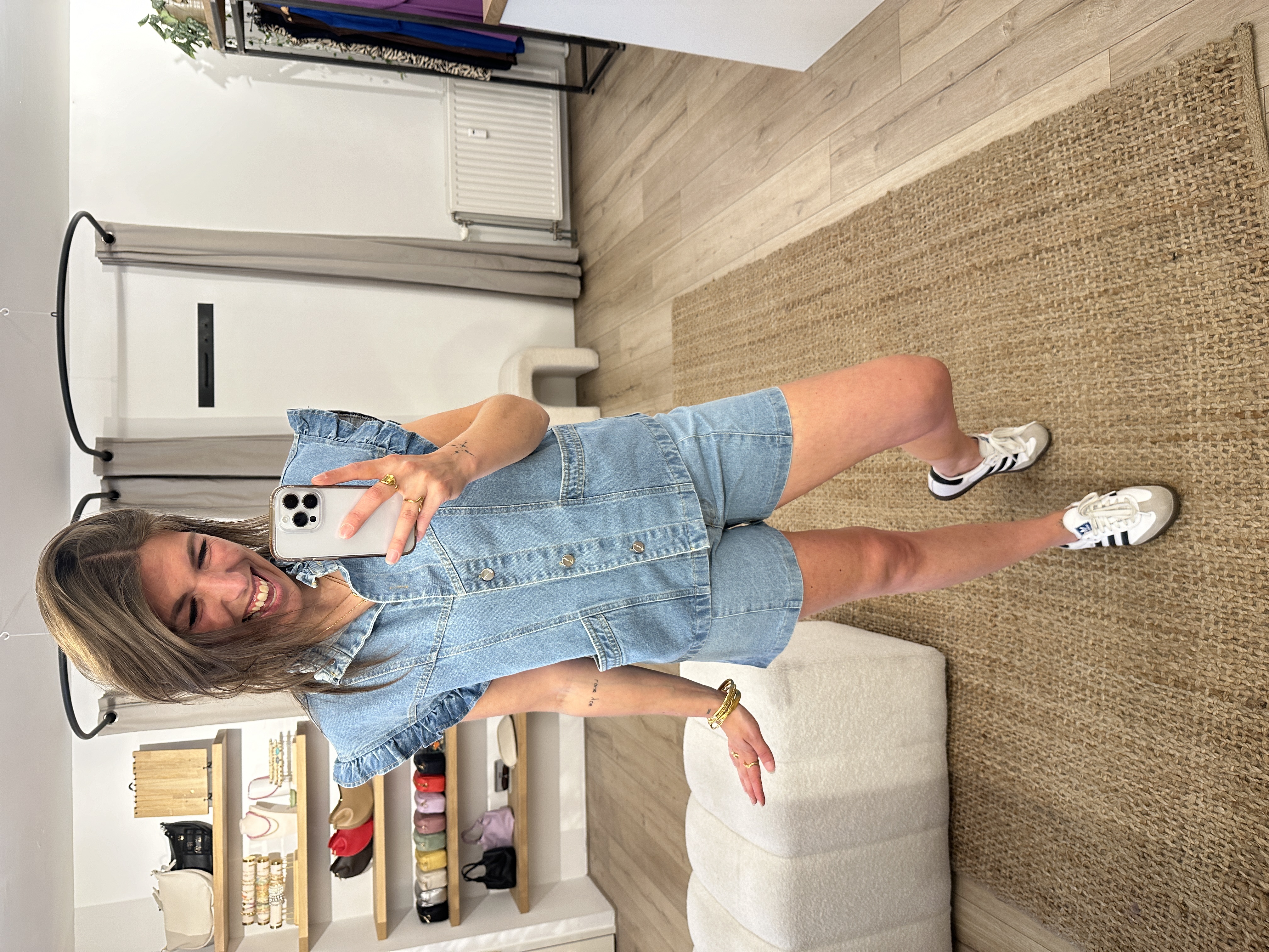 Denim short pants Azzurro - blue light