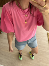 Puff tee - pink